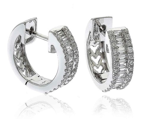 Genuine diamond huggie - genuine,