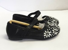 Walkright Girls Black Flower