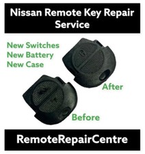 REPAIR SERVICE Nissan NATS Almera Primera X-Trail key fob remote +new shell case