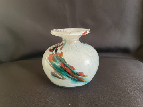 Vintage mdina art glass bud - glass,
