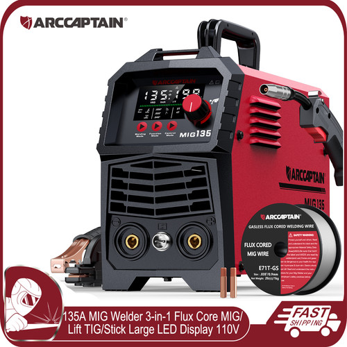 Arccaptain mig welder - mig, 135a