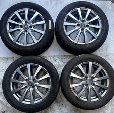 4 x JDM Manray Sport 15" Alloy Wheels 4x100 with Dunlop Tyres 175/65R15 