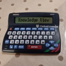 Seiko ER3700 Oxford Crossword Solver & More! LARGE DISPLAY, TESTED FULLY WORKING