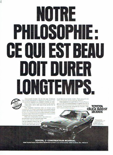 Advertising 116 1977 toyota - 116, la