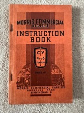 1939 Morris 4 To 6 Tonners Truck Lorry Instruction Book Manual Handbook