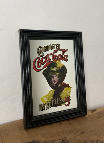 Vintage coca cola mirror soft - coca,