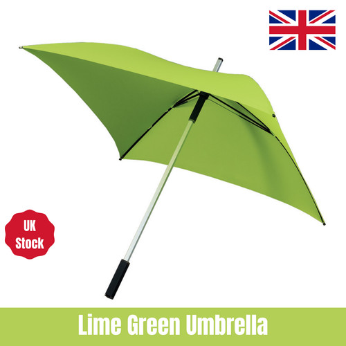 Green square golf umbrella - green,