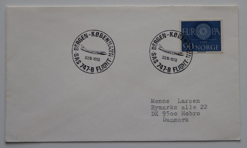Norway 1972 flight bergen - norway,