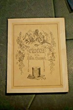 Rare  antique punch or the London charivari advertising small booklet  4 X 5.5 