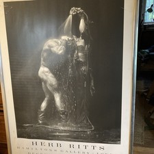 Vintage large  Art Poster Herb Ritts Hamilton Gallery “Dan and Fred” 1984