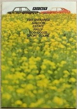 FIAT 128 RANGE Car Sales Brochure 1974 #80M 8/73 SALOON Rally SPORT COUPE