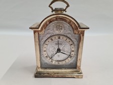 Swiza Carriage Desk  Clock Tempus Fugit Swiss Made with Roman Numerals Vintage