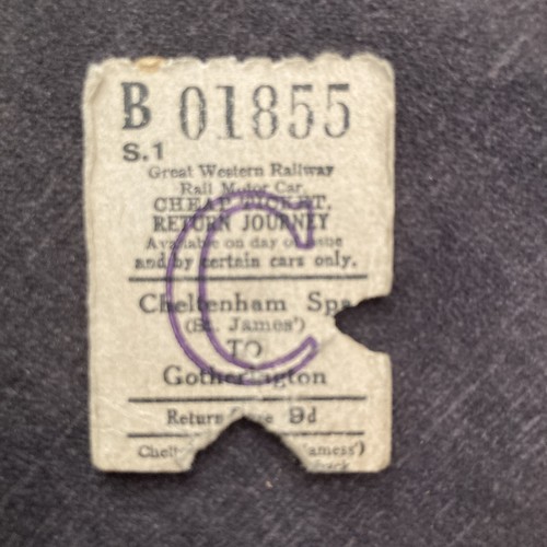 Railway ticket g w - ticket;.,