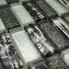 Mosaic Tile Sheet Silver and