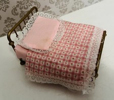 Vintage Sylvanian Families 1987 Brass Metal Bed B2