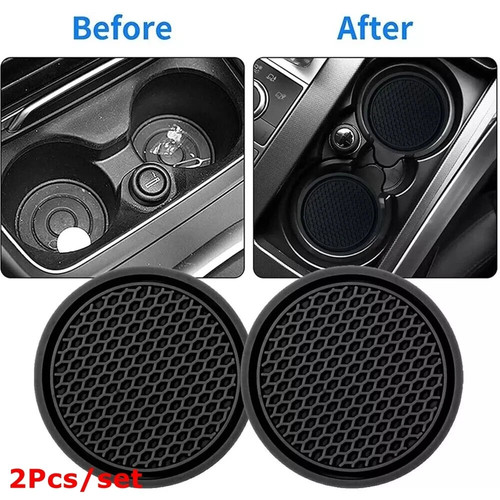Rubber mat coaster cup - 2x,