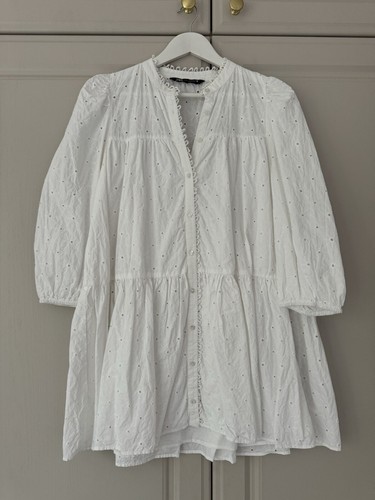 Zara white broderie - zara,