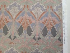 LIBERTY Classic Vintage Ianthe Cotton Fabric Grey  Classic 2.2 Mts Rare - washed