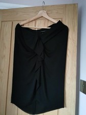 ***Isabel Marant***Ladies Silk Black Ruffle Pencil Skirt Size 42