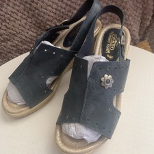 FLY FLOT petrol Blue Leather