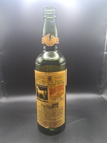 Vintage white horse cellar - white,