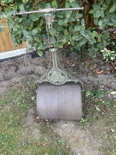 Crove Cast Iron Garden Turf Lawn Drum  Roller. Vintage. Not working 
