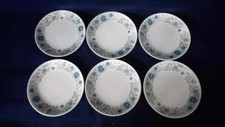 WEDGWOOD CLEMENTINE 6 3/4" SIDE PLATES X 5 - 1st QUALITY - VGC