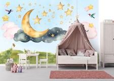 Golden Crescent Starry Sky