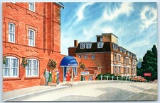 Postcard Bournemouth Dorset artist impression Midland Hotel Norwich Avenue West