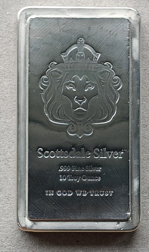 Scottsdale silver 10oz - silver, stacker
