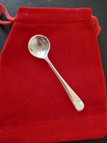Silver mustard spoon sheffield - spoon,