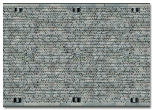 Cobblestone paving decor - paving,