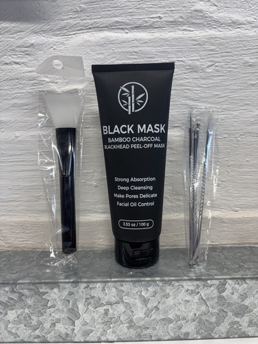 Black mask bamboo - black,