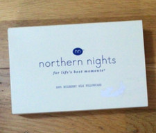 Northern Nights - Silk Pillowcase 100% Mulberry Silk - Pale Pink - RRP £39.00
