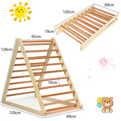 Wooden toddler climbing frame - climbing,