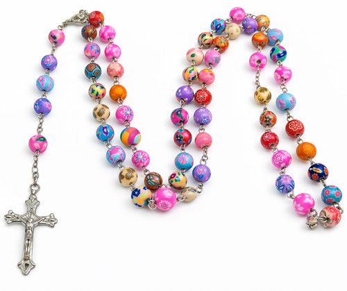 Rosary necklace catholic - necklace,