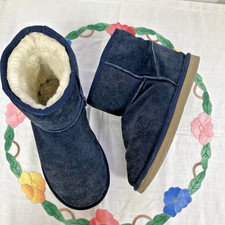 navy blue genuine sheepskin