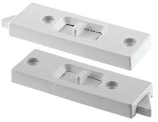 2 White Sliding Window Tilt Latches