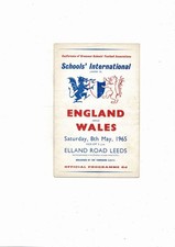 1965 England v Wales Schools