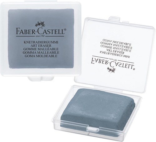 Compact grey kneadable eraser - kneadable,