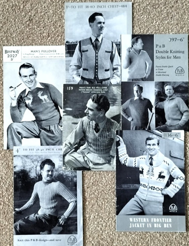 Vintage knitting patterns - knitting, lot