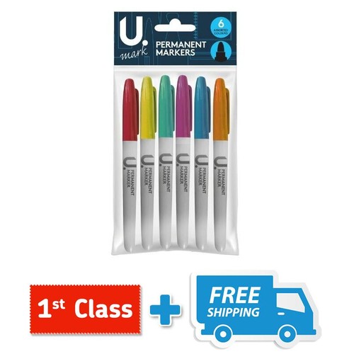 Permanent marker pens black - permanent,