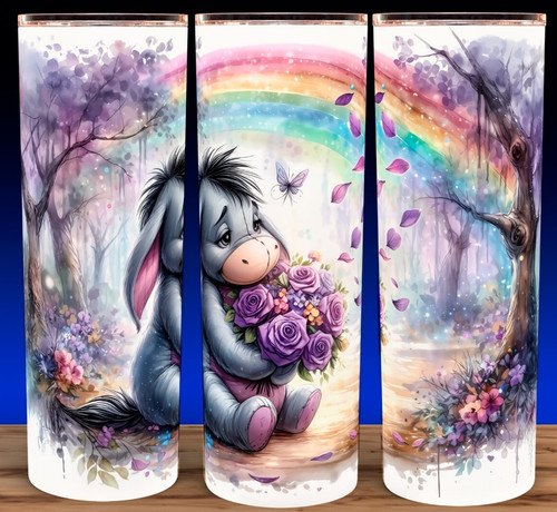 Eeyore with purple - purple, and