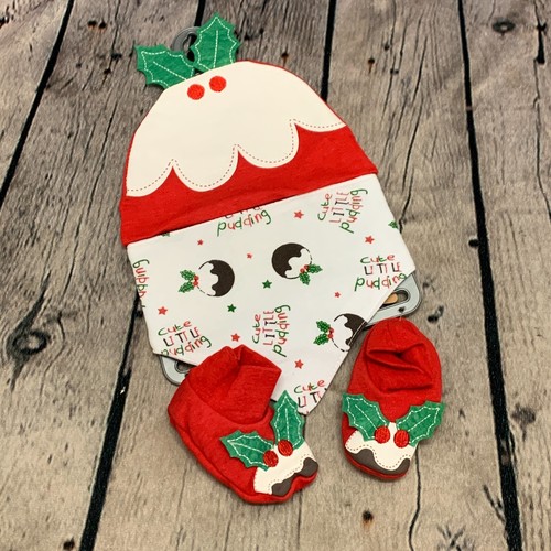 Christmas baby hat bib bibs - christmas,