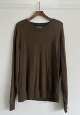 Musto Men’s Shooting V Neck Knit Jumper Sweater Green Size Medium Pull Over