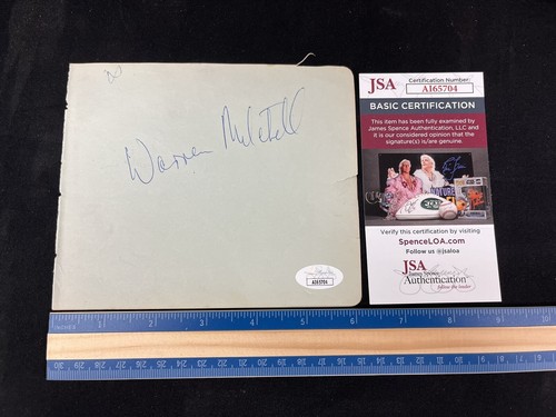 Warren mitchell hand signed - mitchell,