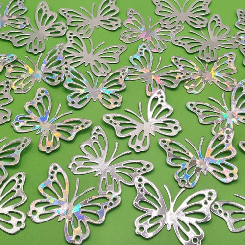 Silver butterflies - 10,