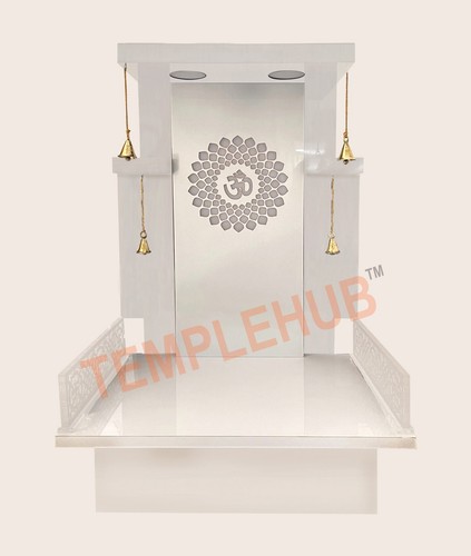 Wooden temple with led - temple,