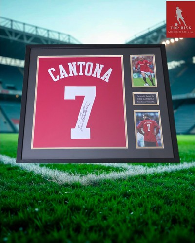 Eric cantona signed - cantona, framed