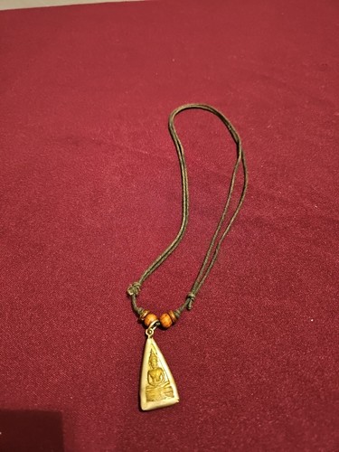 Vintage brass pendant phra - pendant,